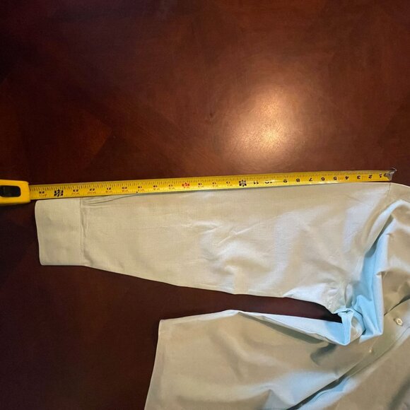 Brooks Brothers‎ Mens Slim Fit Non-Iron Button-Down Shirt 16 1/2 - 34 Green - Picture 16 of 16